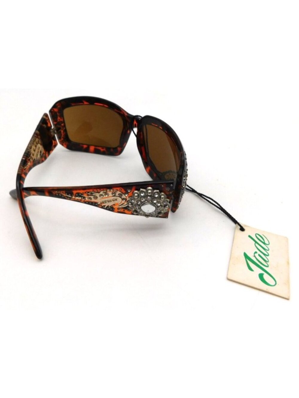 Bling Rhinestone Tortoise Shell Sunglasses NWT Y2K Glam Western Boutique